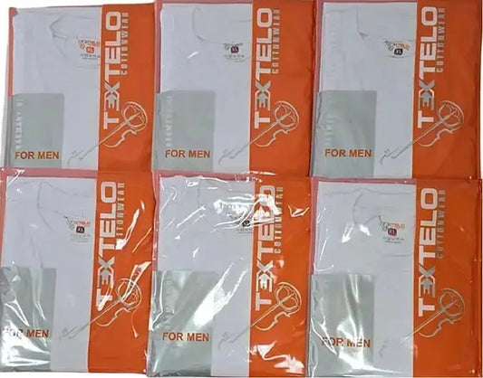 Comfortable and breathable men's combed cotton white t-shirts