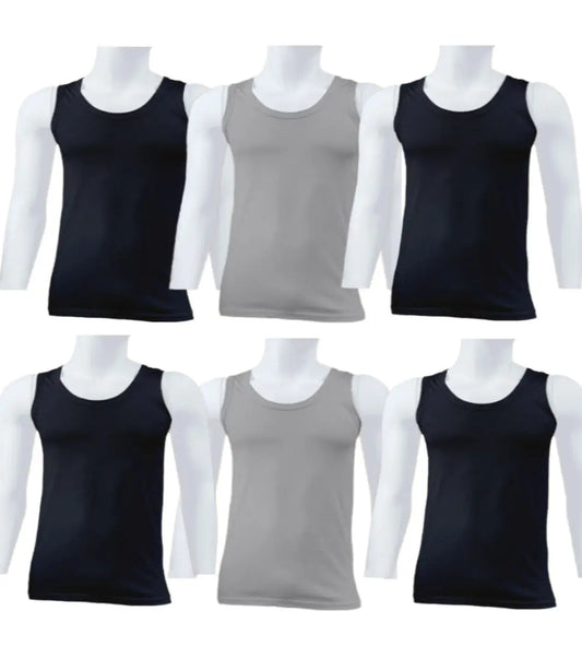 Textelo Under Shirt 100% Cotton Vests Sport -Lounge T-shirt for Men ,(6 pack) colors soft cotton Textelo