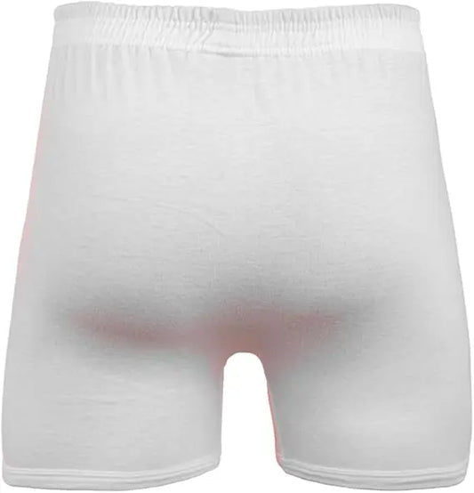 White boxer shorts combed