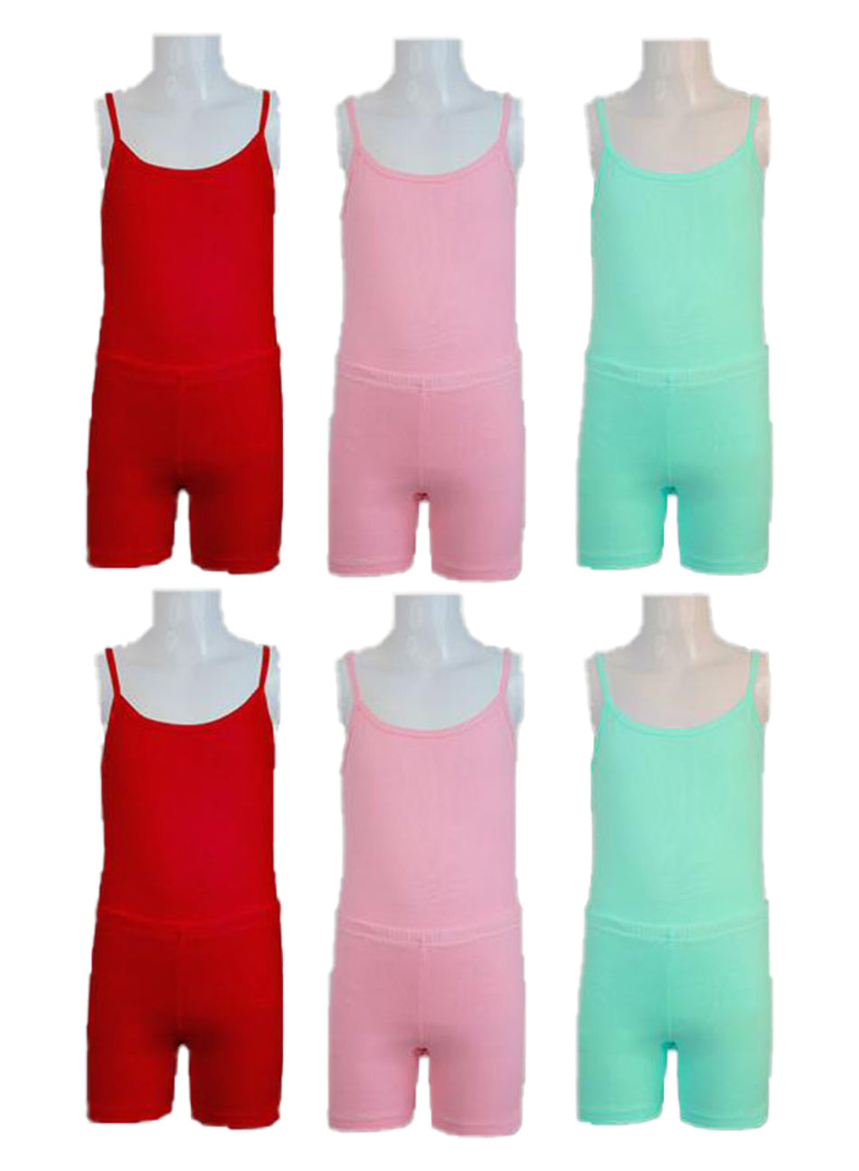 Girls Underwear | 100% Cotton Vests & Briefs (6-Piece, Assorted Colors)