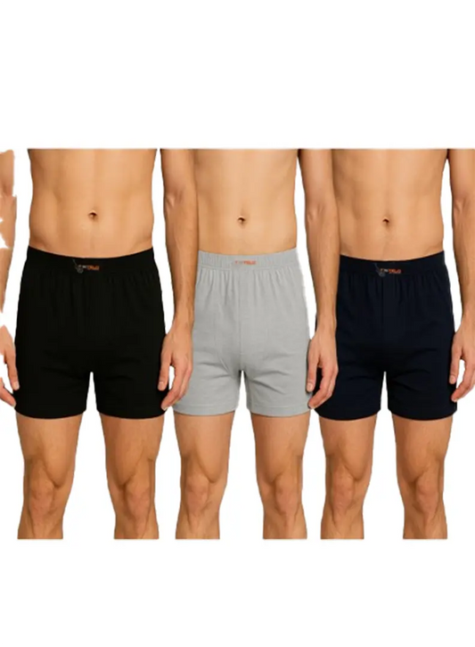 3 pack boxer shorts Long Leg Closed Briefs Comfort & Durability Textelo