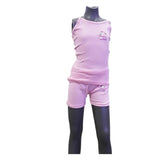 Textelo Girls Underwear 100% Cotton Vests And Briefs Set of colorful- printed Pink - Textelo