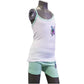 Breathable and soft girls' cotton vests and briefs set