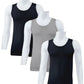Mens  undershirts 100% Cotton Vests Sport -Lounge T-shirt for Men (3 pack) colors Textelo