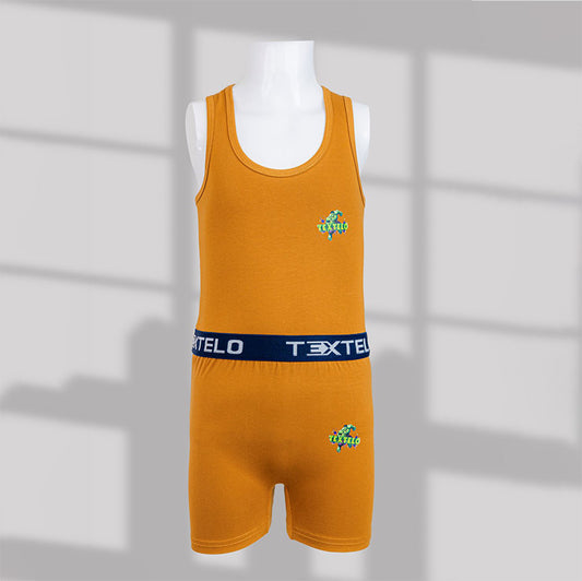  boy's Underwear 100% Cotton Vests And Briefs Set