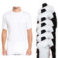 Men’s Crew Neck Undershirt – Soft Cotton Lounge T-Shirt (6-Pack, White) Textelo