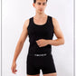 black underwear Mens Underwear Set Cotton T-Shirt & Trunk Boxer Black Textelo