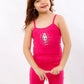 Girls Vest Underwear Cotton Vests And Briefs Set of  Red Color Textelo