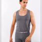Mens Underwear Set  Cotton T-Shirt & Trunk Boxer Gray Textelo